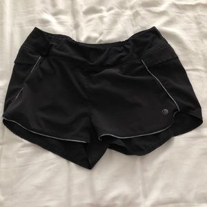 Black workout shorts